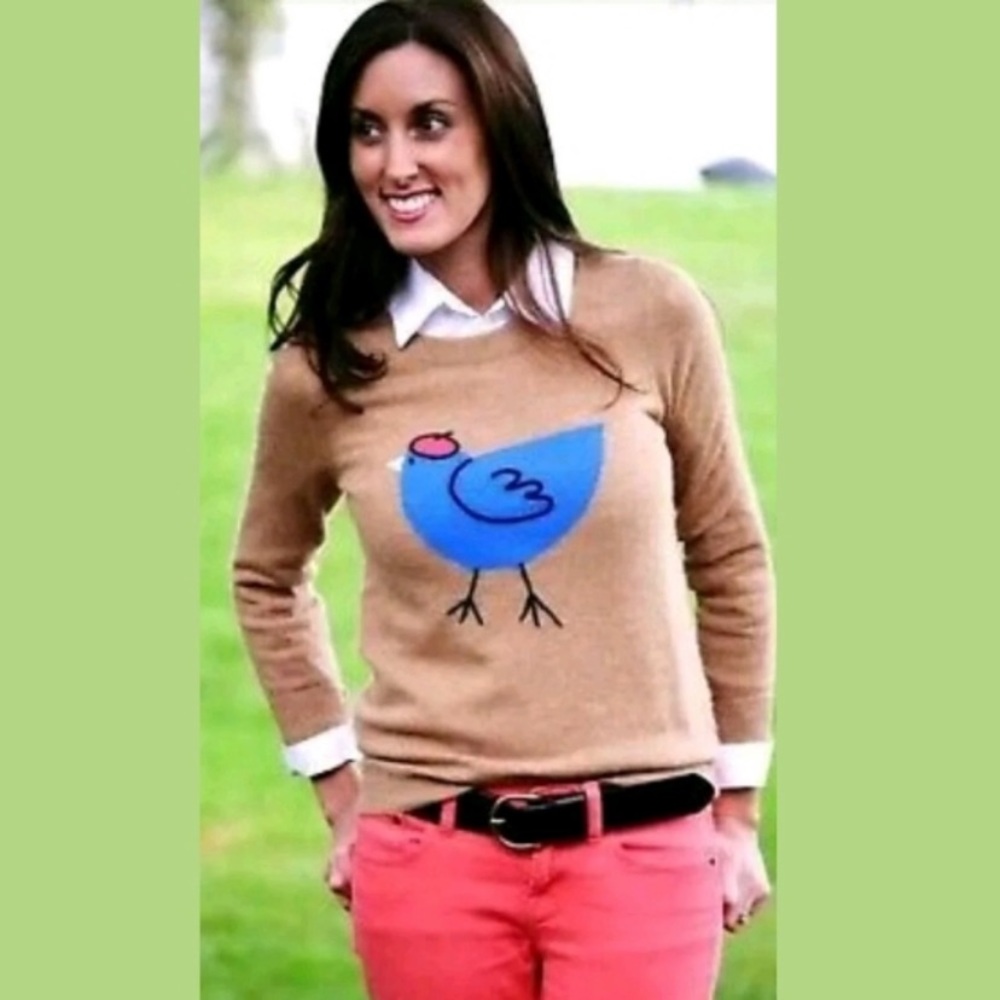 J. Crew French Hen Bird Sweater - Picture 5 of 12